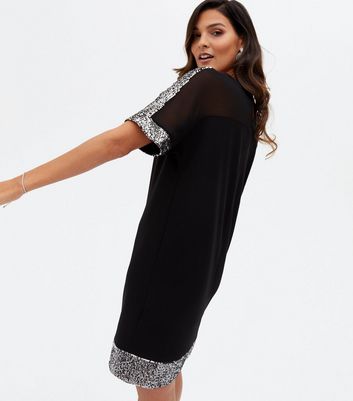 navy sequin cross back fishtail maxi dress