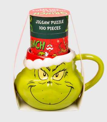 Fizz Creations Green Grinch Mug and Jigsaw Puzzle Set
