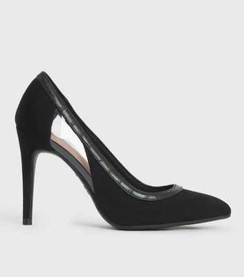 Black cut hot sale out pumps