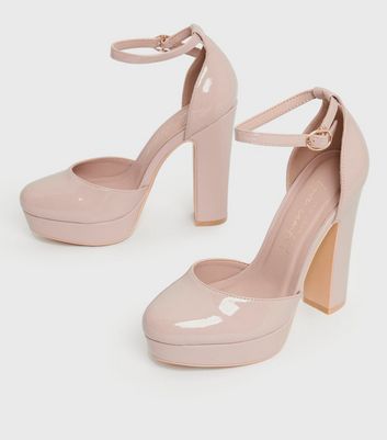 New look store pink high heels