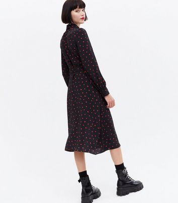 Click to view product details and reviews for Red Heart Belted Midi Shirt Dress New Look.