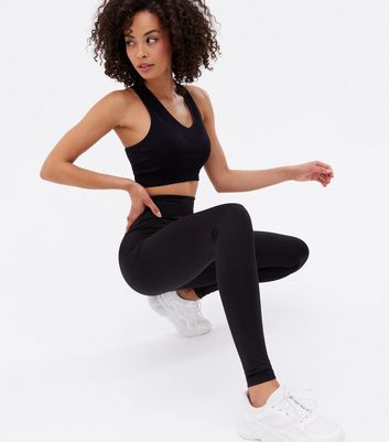 Click to view product details and reviews for Tall Black Zip Back Sports Leggings New Look.