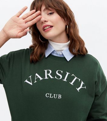 Dark Green Varsity Club Logo Sweatshirt 