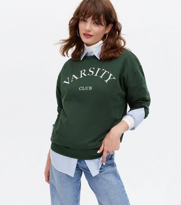 Dark Green Varsity Club Logo Sweatshirt 