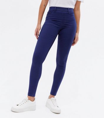 Navy blue outlet jeggings uk