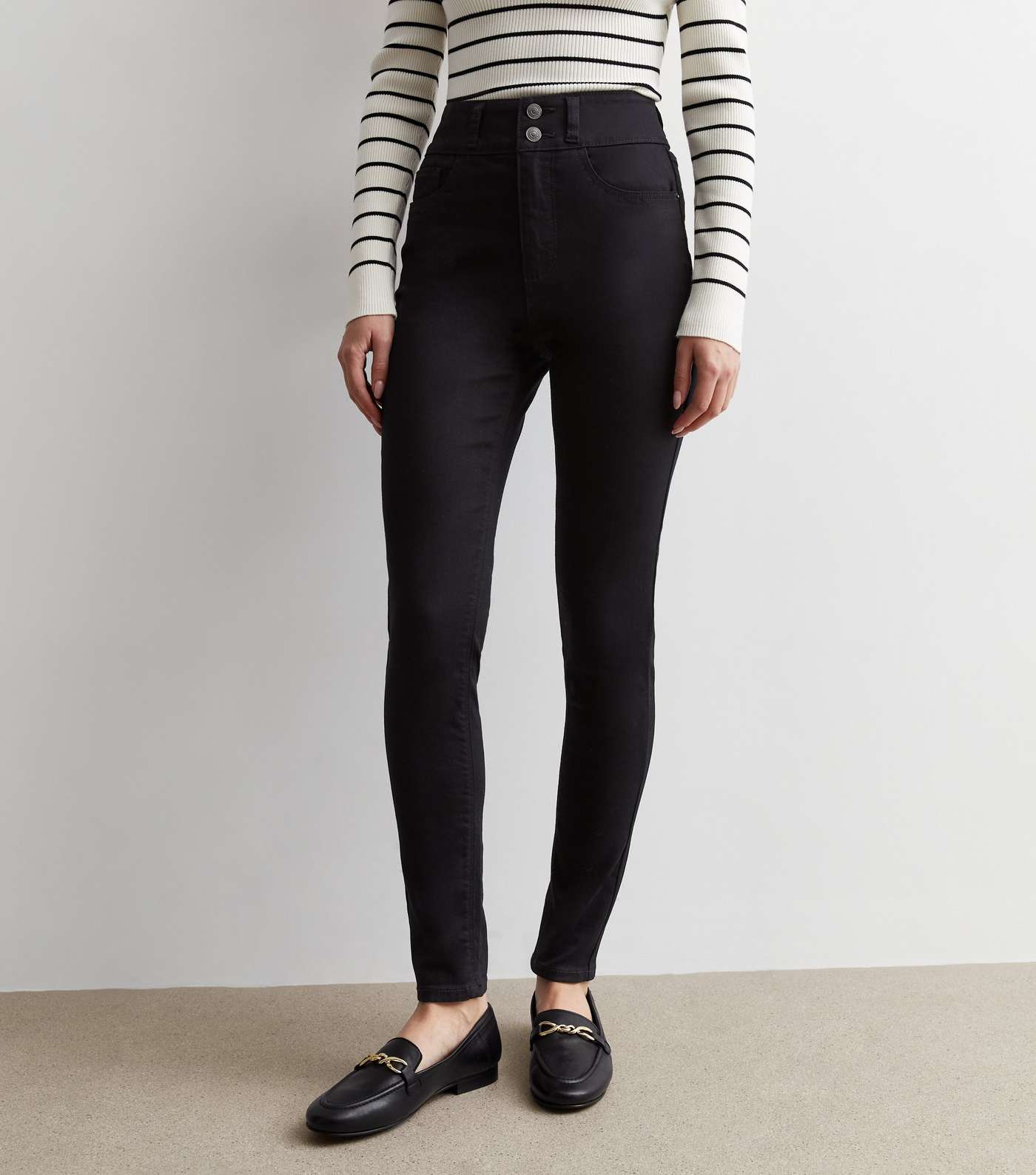Shaping Skinny High Jeans - Black - Ladies