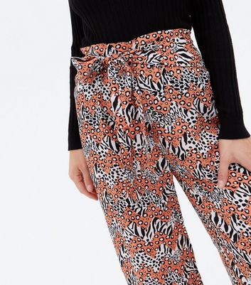 Pink Vanilla Orange Animal Print Wide 