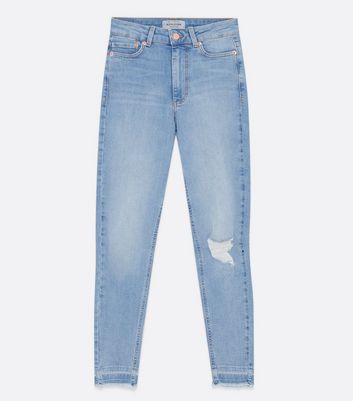 April - Suttle Stone Blue - Blue jeggings in jeans look - Molo