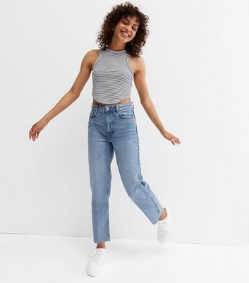 ankle straight leg jeans