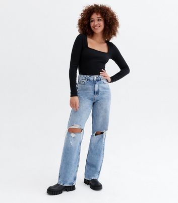 Grey Slim Fit Knee Ripped Jeans - Artofwarlondon