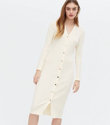 Blue Vanilla Cream Ribbed Button Front 
