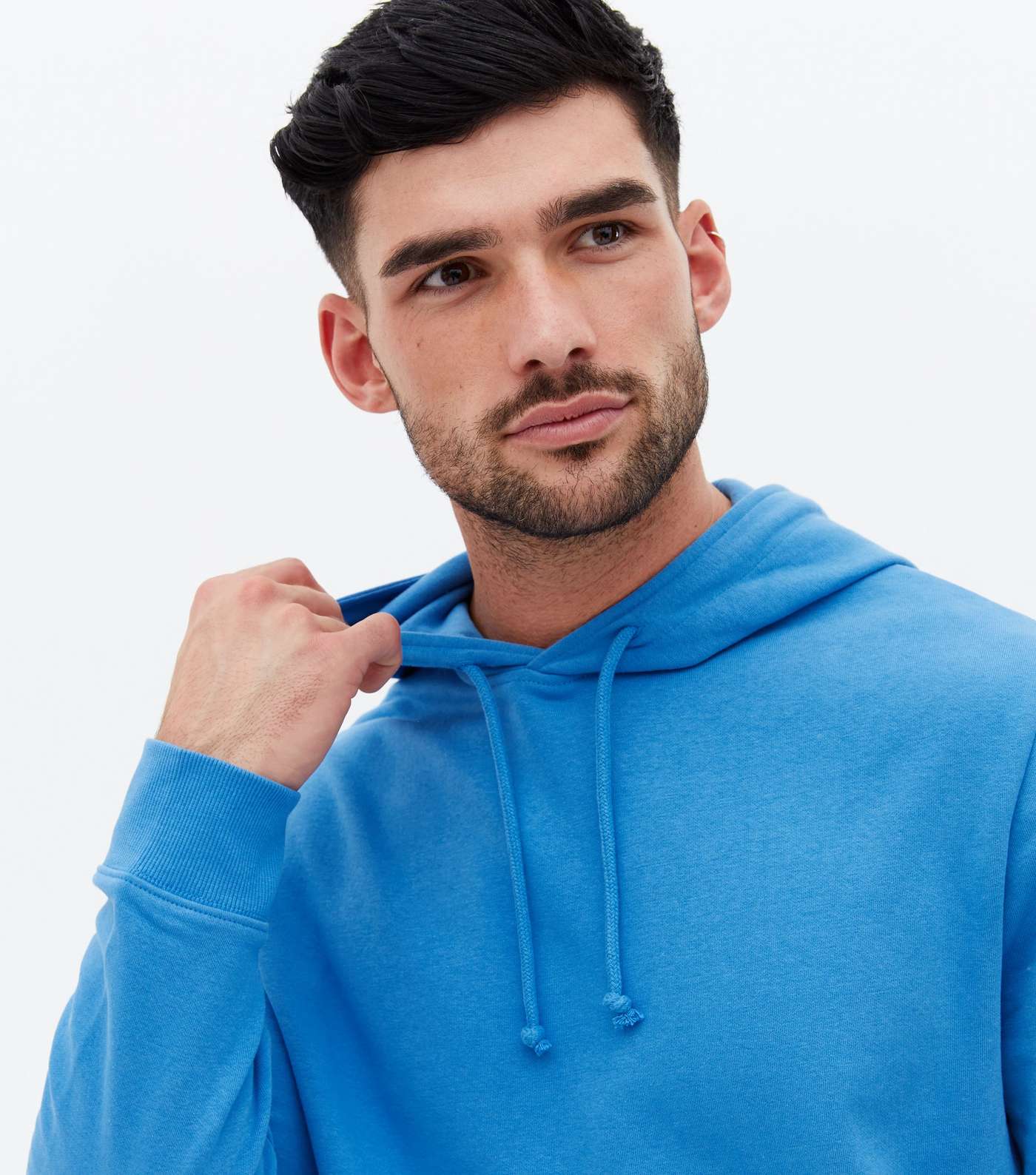 Bright Blue Pocket Front Hoodie Image 3