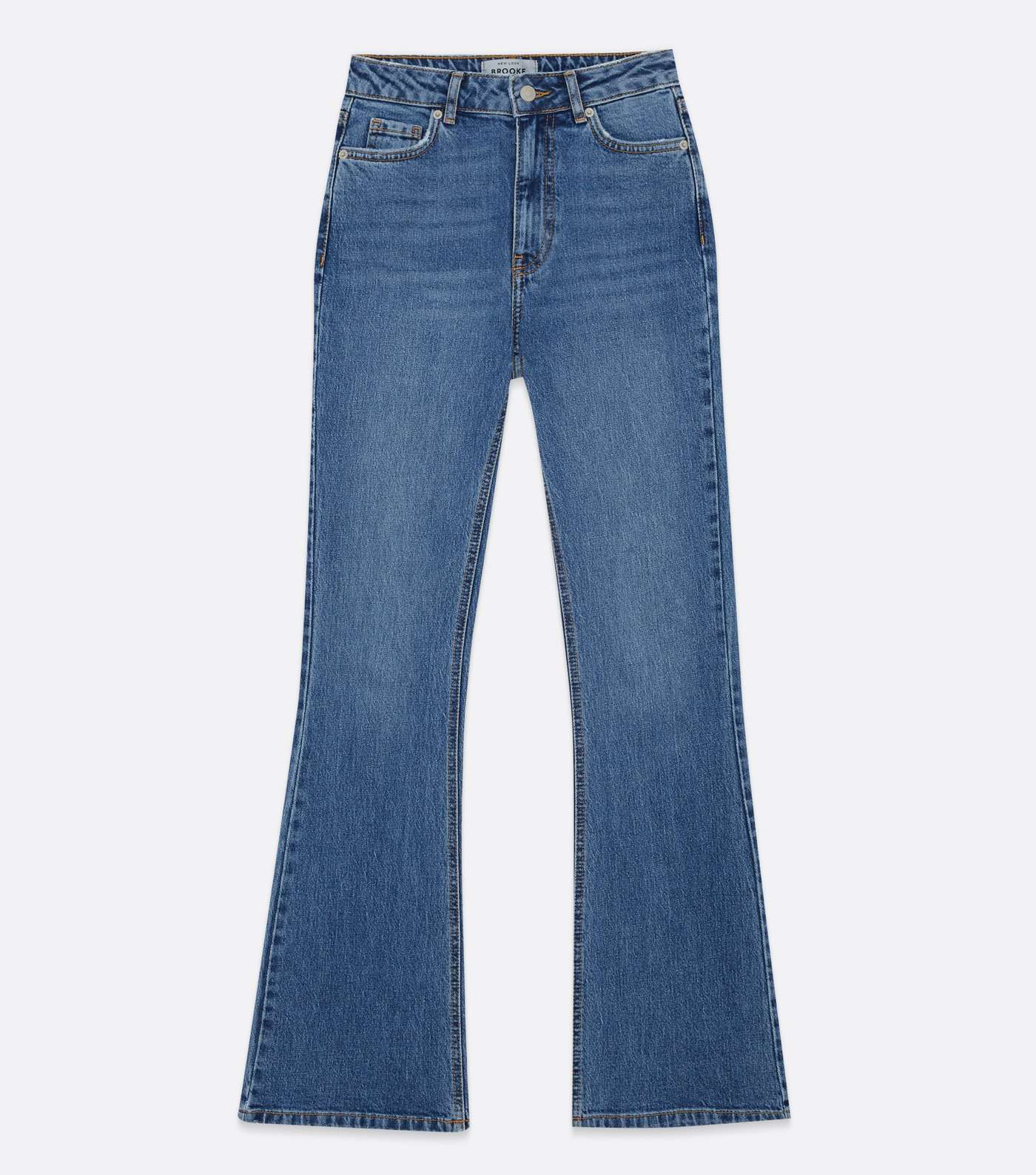 Tall Blue Distressed High Waist Brooke Flared Jeans