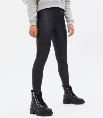 Good American Women's Good Waist Leather Pull On Leggings, Black001, XS at  Amazon Women's Clothing store