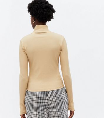 Click to view product details and reviews for Na Kd Stone Ribbed Long Sleeve Button Top New Look.