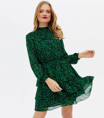 Oasis green 2024 leopard dress