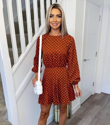 ax paris red dress new look