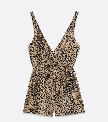 Zara leopard hot sale playsuit