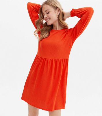 red smock dress