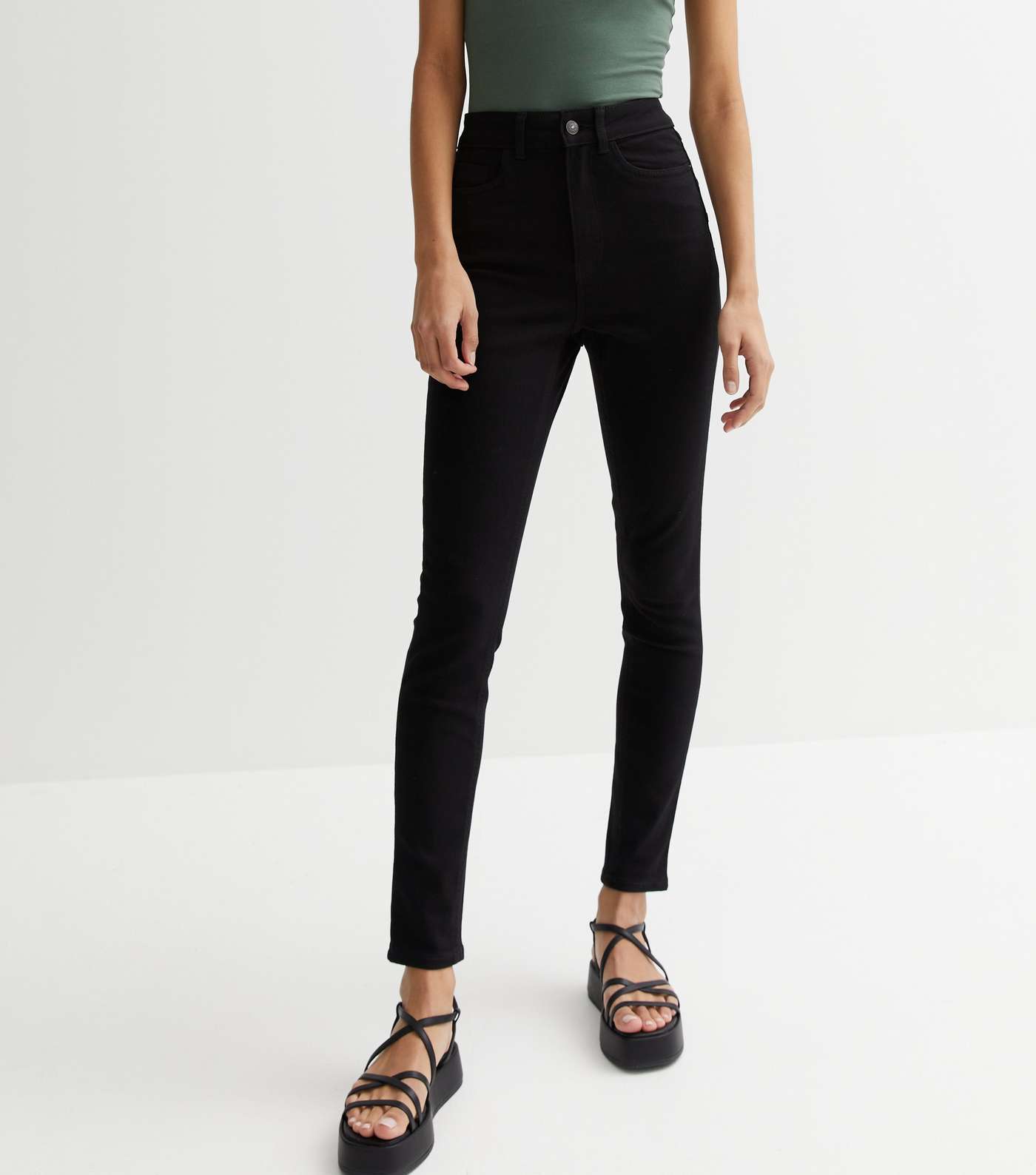 Stay Black Lift & Shape Jenna Skinny Jeans | New Look