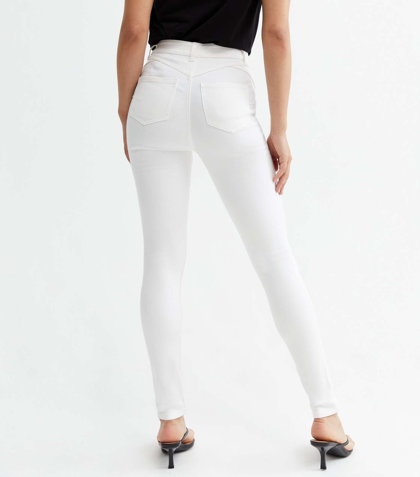 White Lift & Shape Jenna Skinny Jeans Image 4