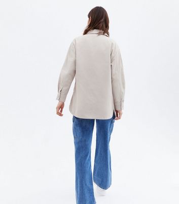 Click to view product details and reviews for Stone Double Pocket Long Sleeve Shacket New Look. Click to view product details and reviews for Stone Double Pocket Long Sleeve Shacket New Look.