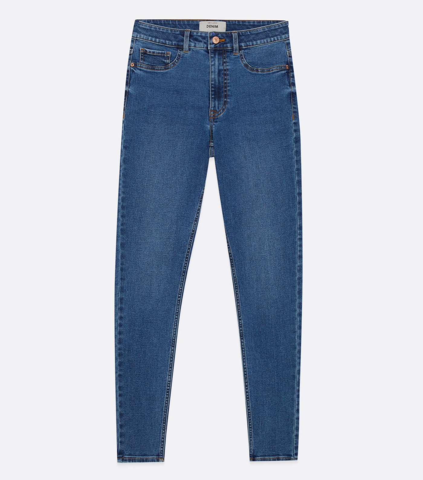 Blue High Waist Ashleigh Skinny Jeans Image 5