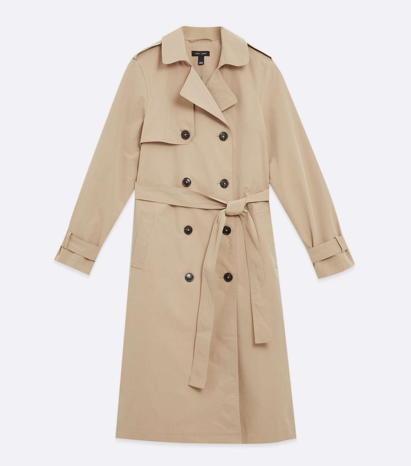 Stone Puff Sleeve Belted Trench Coat Image 5