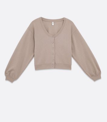 Button front clearance sweatshirt