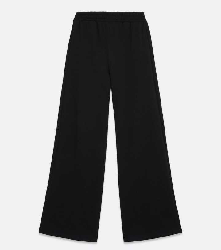 ONLY Black Jersey Wide Leg Joggers