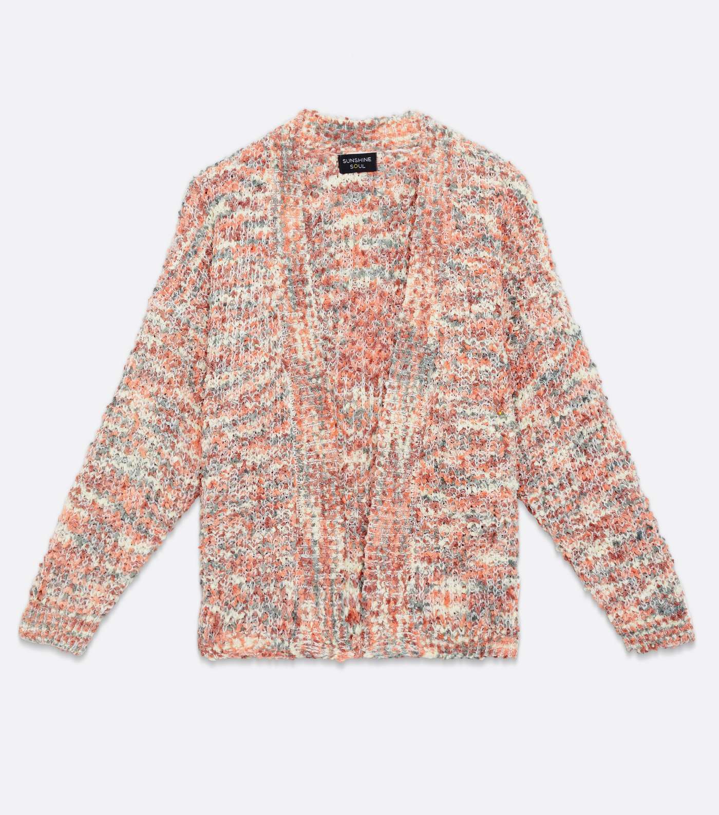 Sunshine Soul Coral Speckled Knit Cardigan Image 5