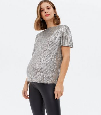maternity sequin leggings