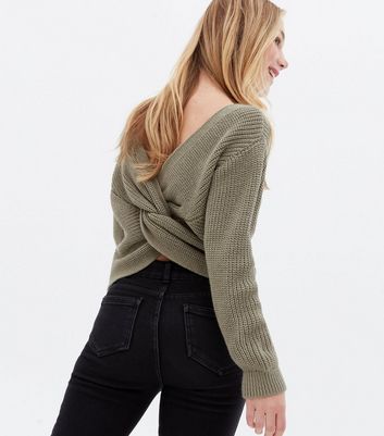 Twisted shop back jumper