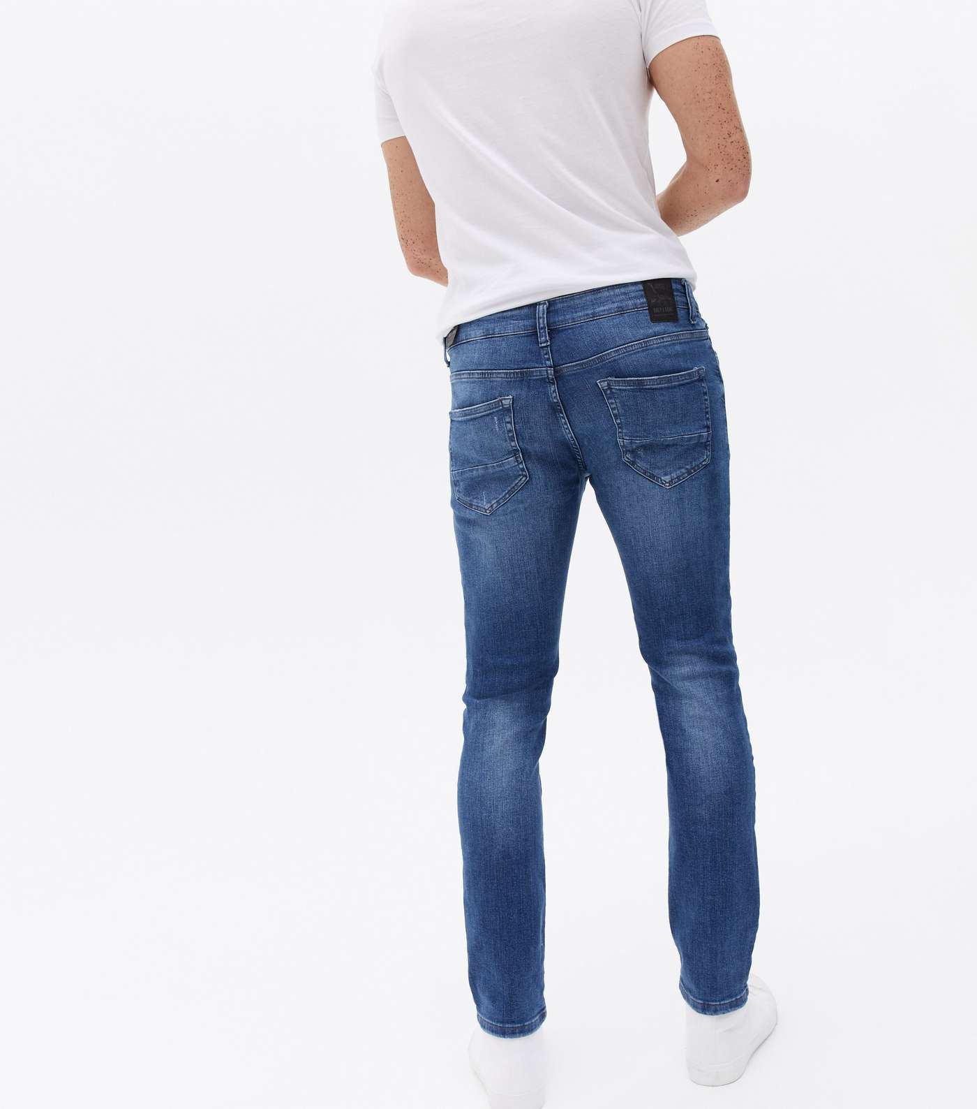 Only & Sons Blue Frayed Slim Fit Jeans Image 4