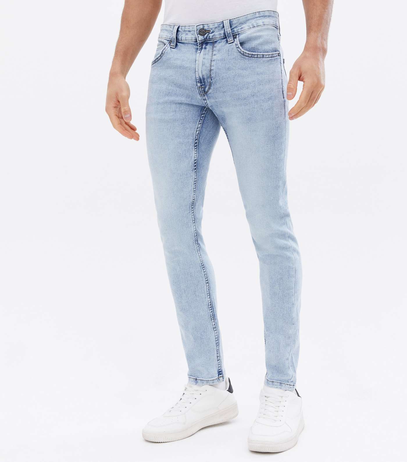 Only & Sons Pale Blue Skinny Jeans Image 2