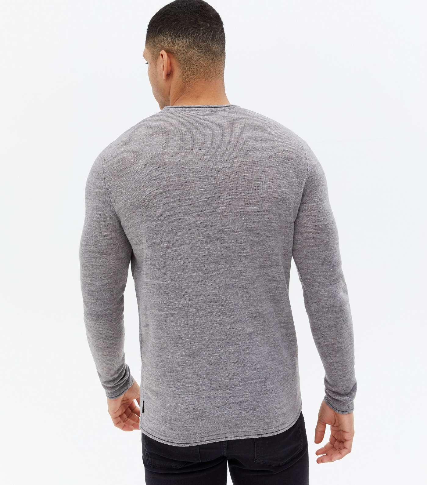 Only & Sons Grey Crew Neck Jumper Image 4