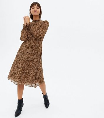 Tan swing outlet dress