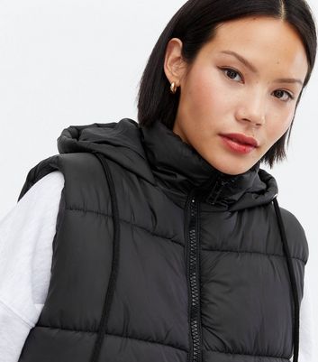 black puffer body warmer womens