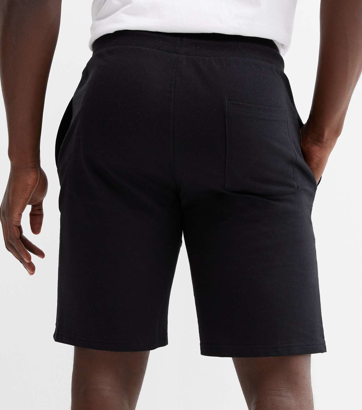 Only & Sons Black Jersey Jogger Shorts Image 4