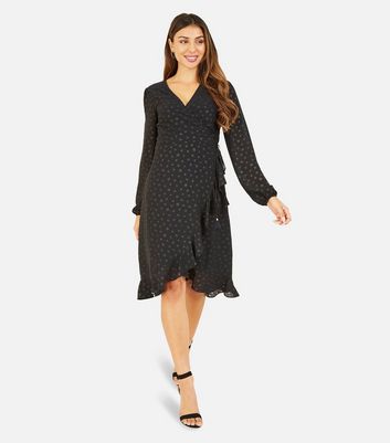 new look midi wrap dress