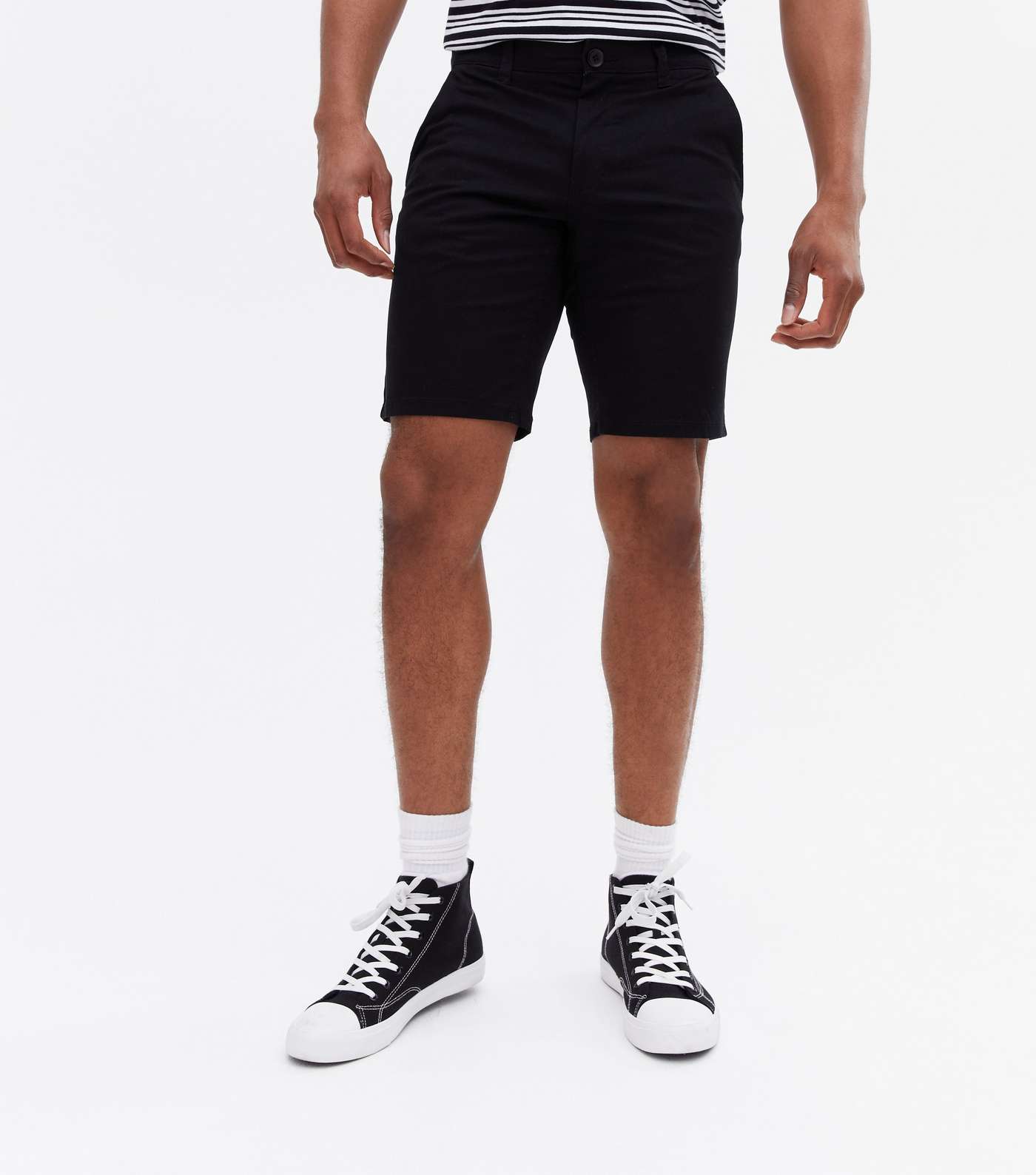 Only & Sons Black Chino Shorts Image 2