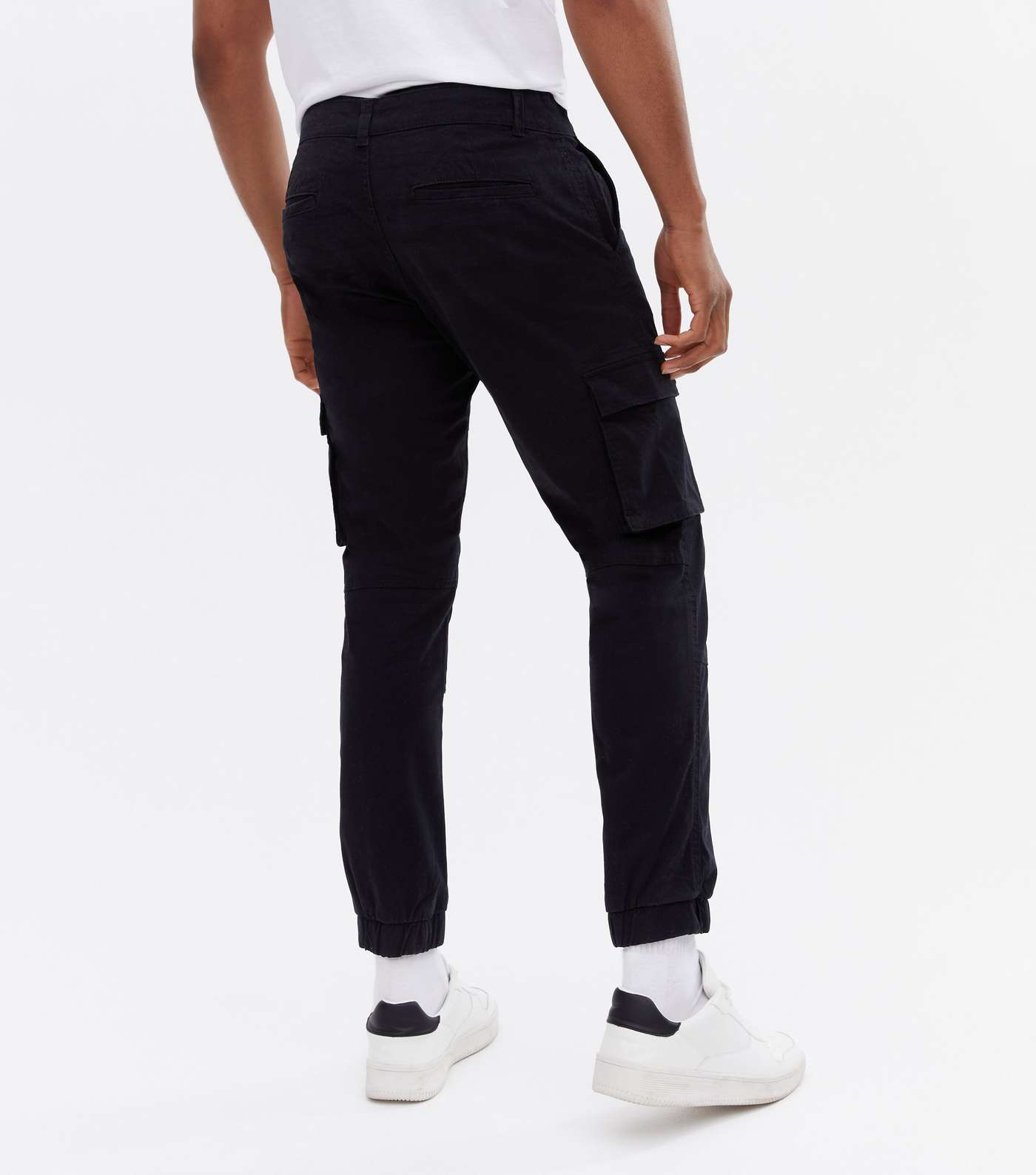 Only & Sons Black Straight Fit Cargo Trousers Image 4