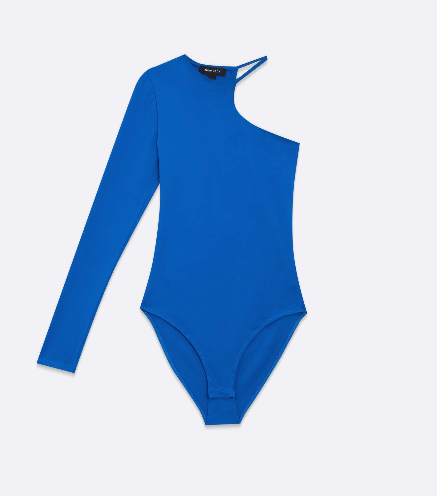 Blue Cut Out Strappy Bodysuit Image 5