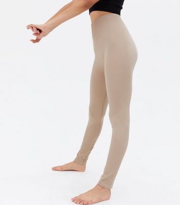 PIECES Stone Ribbed Sports Leggings 