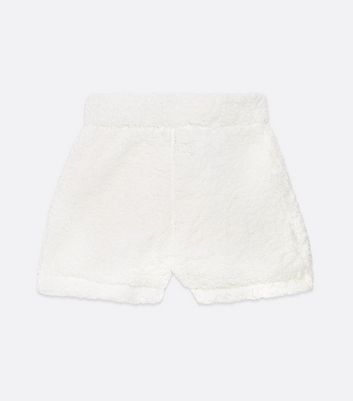 White on sale fluffy shorts