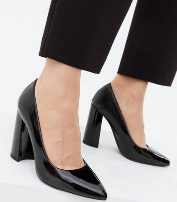 Black Suede Court Shoe with Ankle Strap | SilkFred