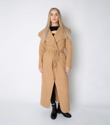 maxi waterfall coat