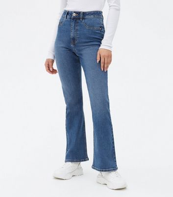 Damen Bekleidung Petite Blue Waist Enhance Quinn Bootcut Jeans