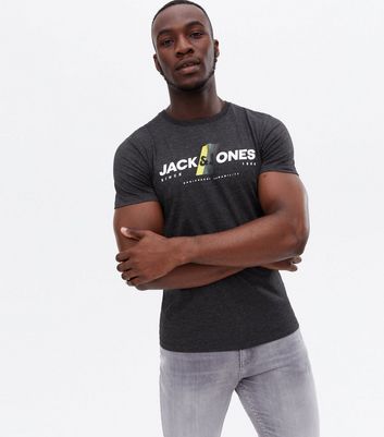 Jones Black Acid Wash Logo T-Shirt 