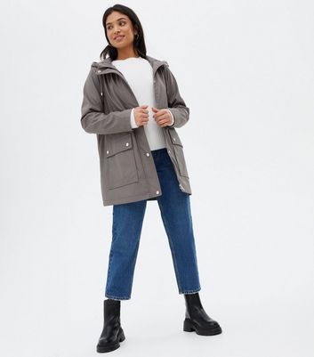 Dark cheap grey raincoat